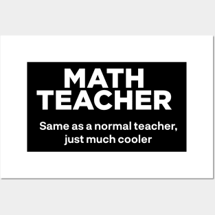 Math Teacher Posters and Art